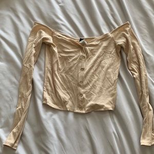 Windsor Cream fitted long sleeve